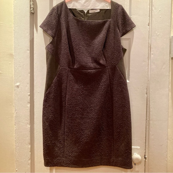 Tahari Brown Dress - Picture 1 of 14